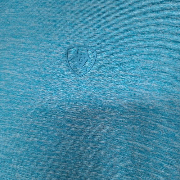 Ariat Tek Mens Fitted Lightweight Short Sleeve Collared Polo Blue Size XL - Picture 3 of 8